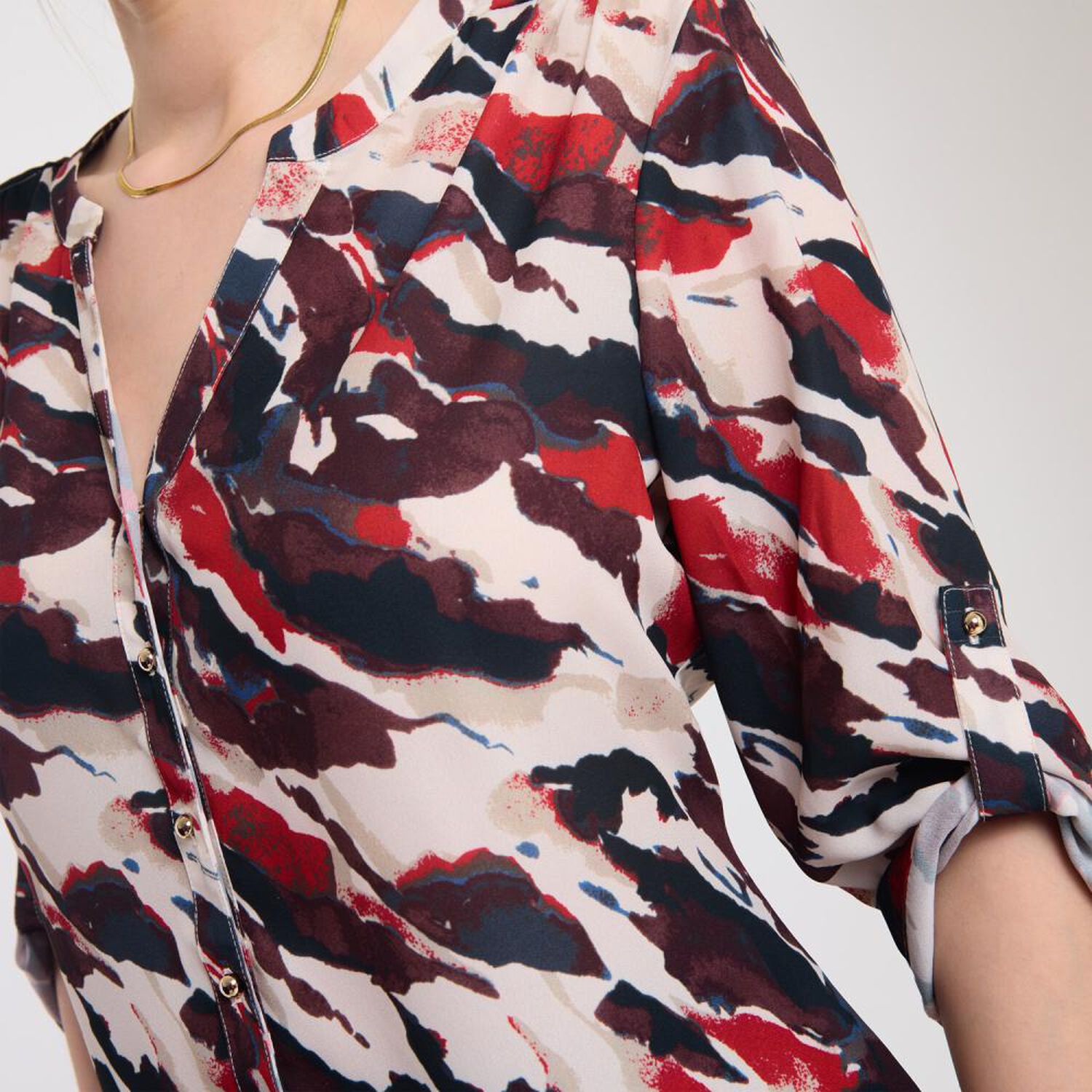 Blusa Camisera Manga Larga Mujer Lesage image number 4.0