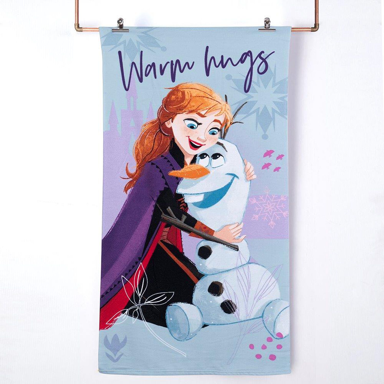 Toalla Playa C/bolso 70x140+33x42 Frozen Hug image number 0.0