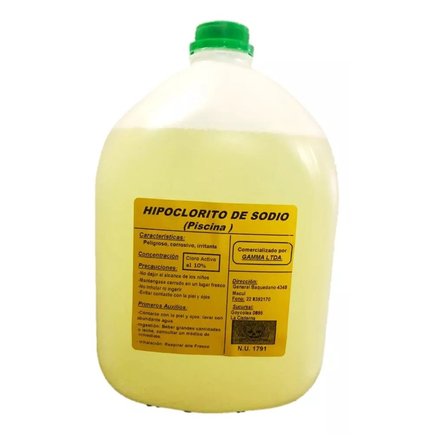 Hipoclorito De Sodio 5 Litros 10% Gamma image number 0.0
