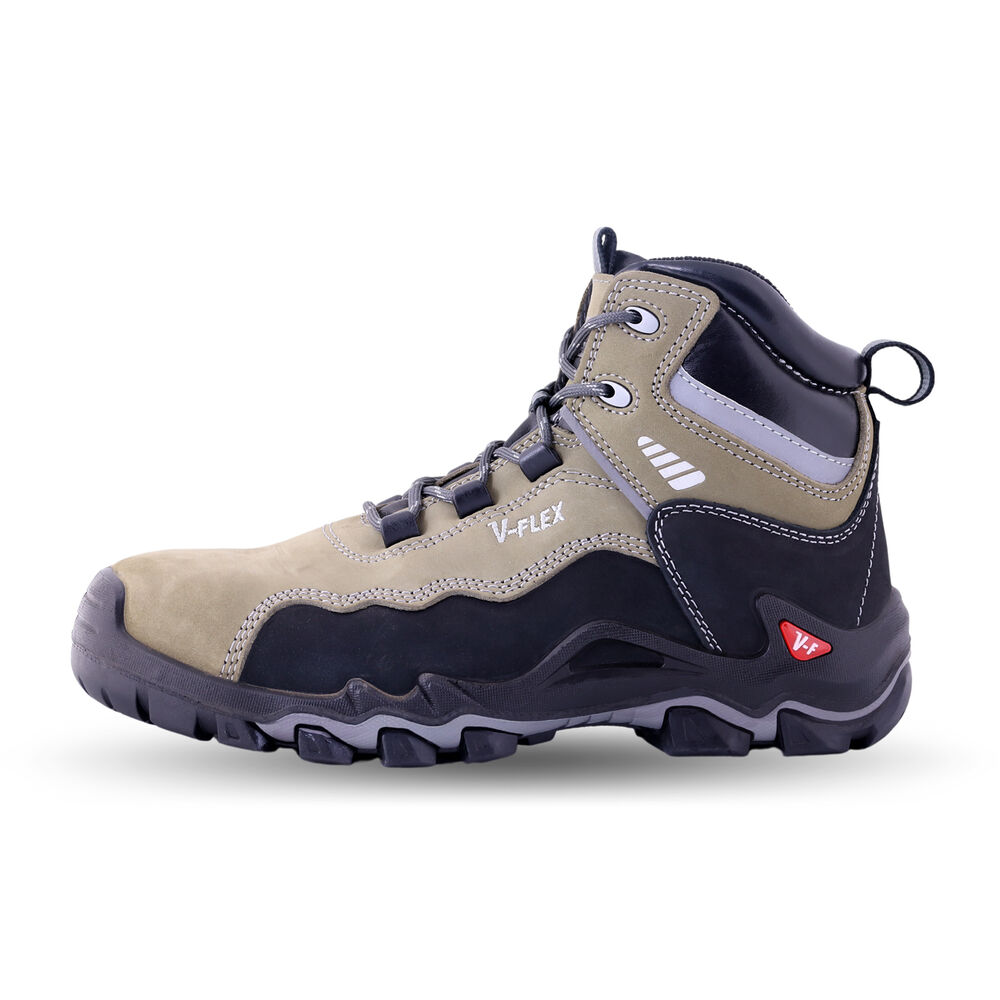 Botín V17 Nobuck Beige/negro Vflex image number 2.0