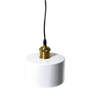 L&aacute;mpara Colgante Moderna Blanco Morava E-27 Con Ampolleta (luz Calida)