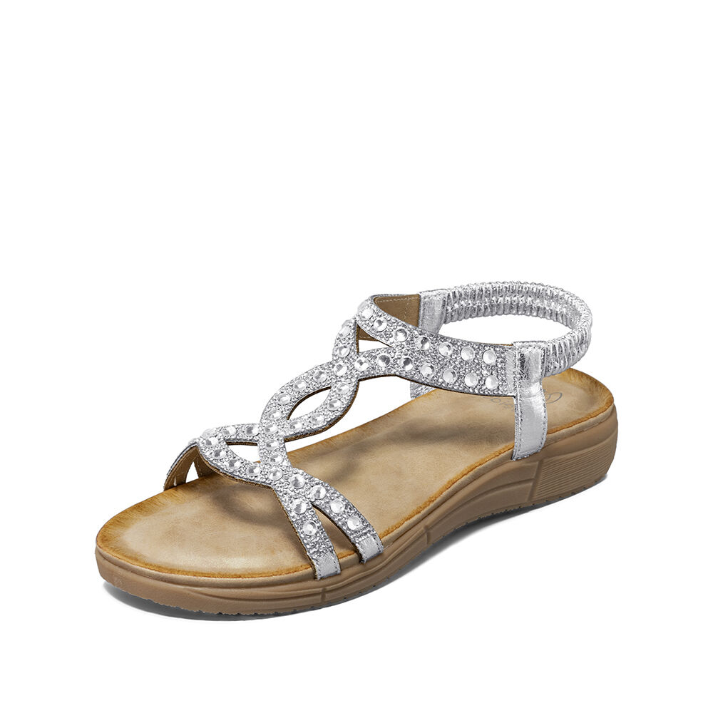 Sandalia Plana Casuales Pedrer&iacute;a Mujer Weide Js76 image number 0.0