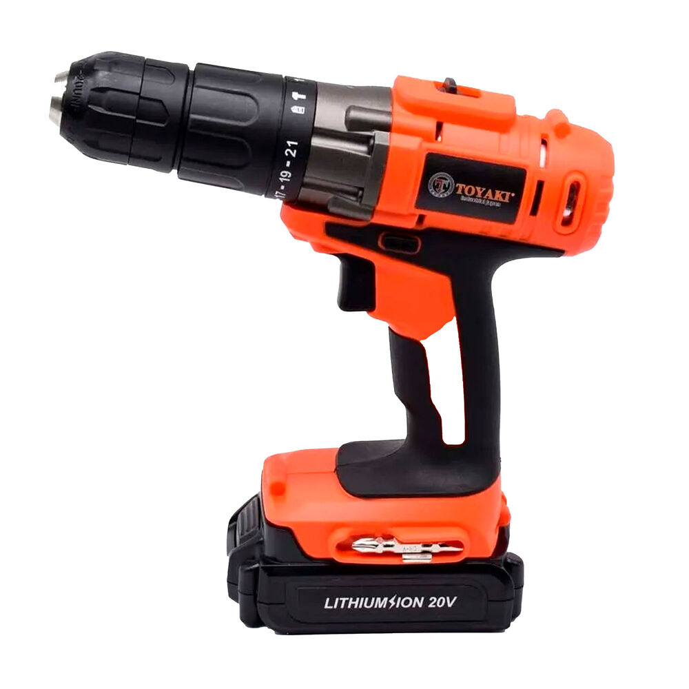 Taladro Impacto Recargable 20v 13 Mm Con 2 Baterías Y Cargador Toyaki image number 1.0