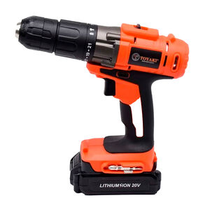 Taladro Impacto Recargable 20v 13 Mm Con 2 Baterías Y Cargador Toyaki