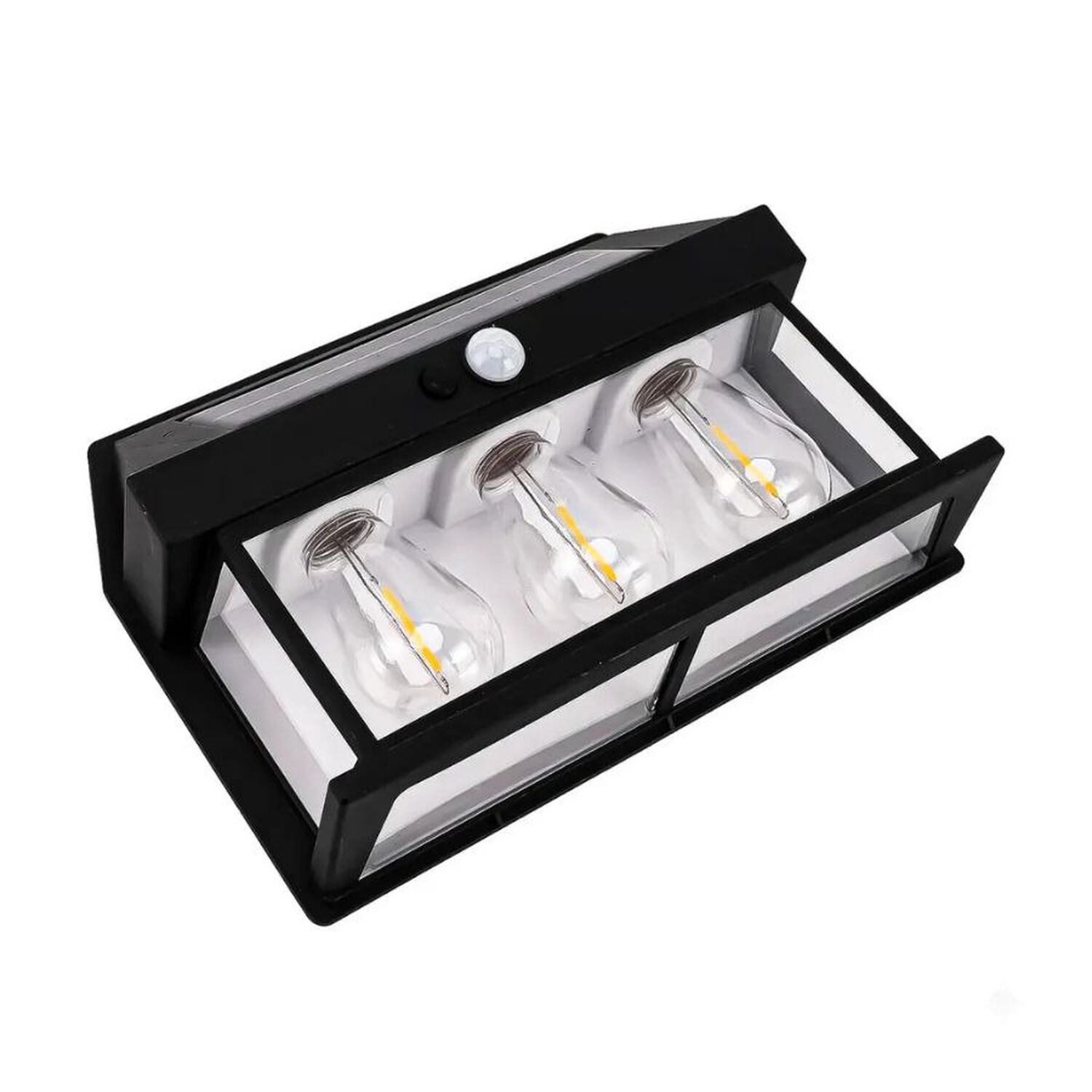 Foco Aplique Solar Pared Exterior Sensor De Movimiento image number 2.0