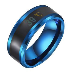 Anillo Titanio Indicador De Temperatura Corporal Termometro Personal/talla 5