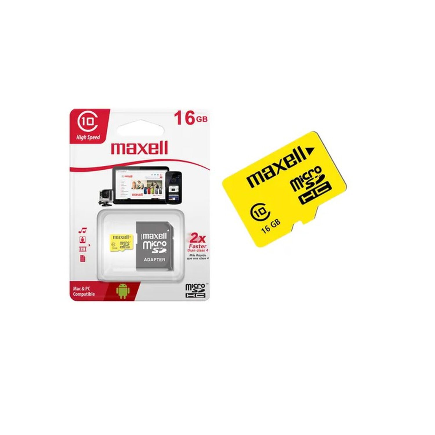 Memoria Micro Sd Maxell 16 Gb Clase 10 image number 1.0