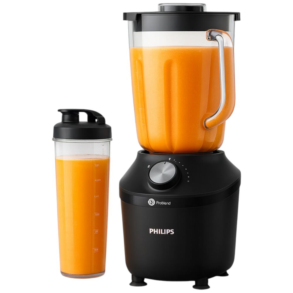 Licuadora Philips 600w Con Jarra De Vidrio Problend Hr2291 image number 2.0