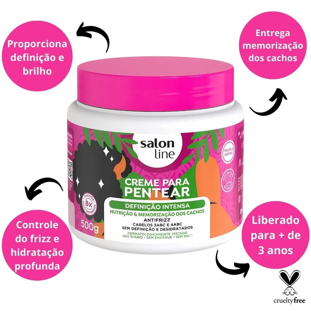 Crema De Peinar Definicion Intensa 500 G Salon Line image number 2.0