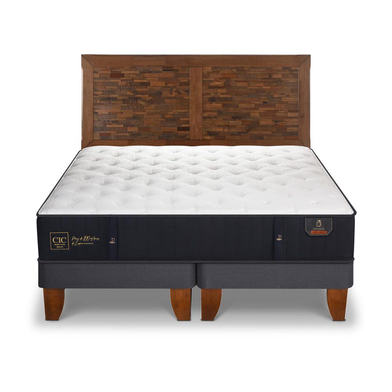 Cama Europea Cic Premium / King / Base Dividida + Respaldo image number 0.0