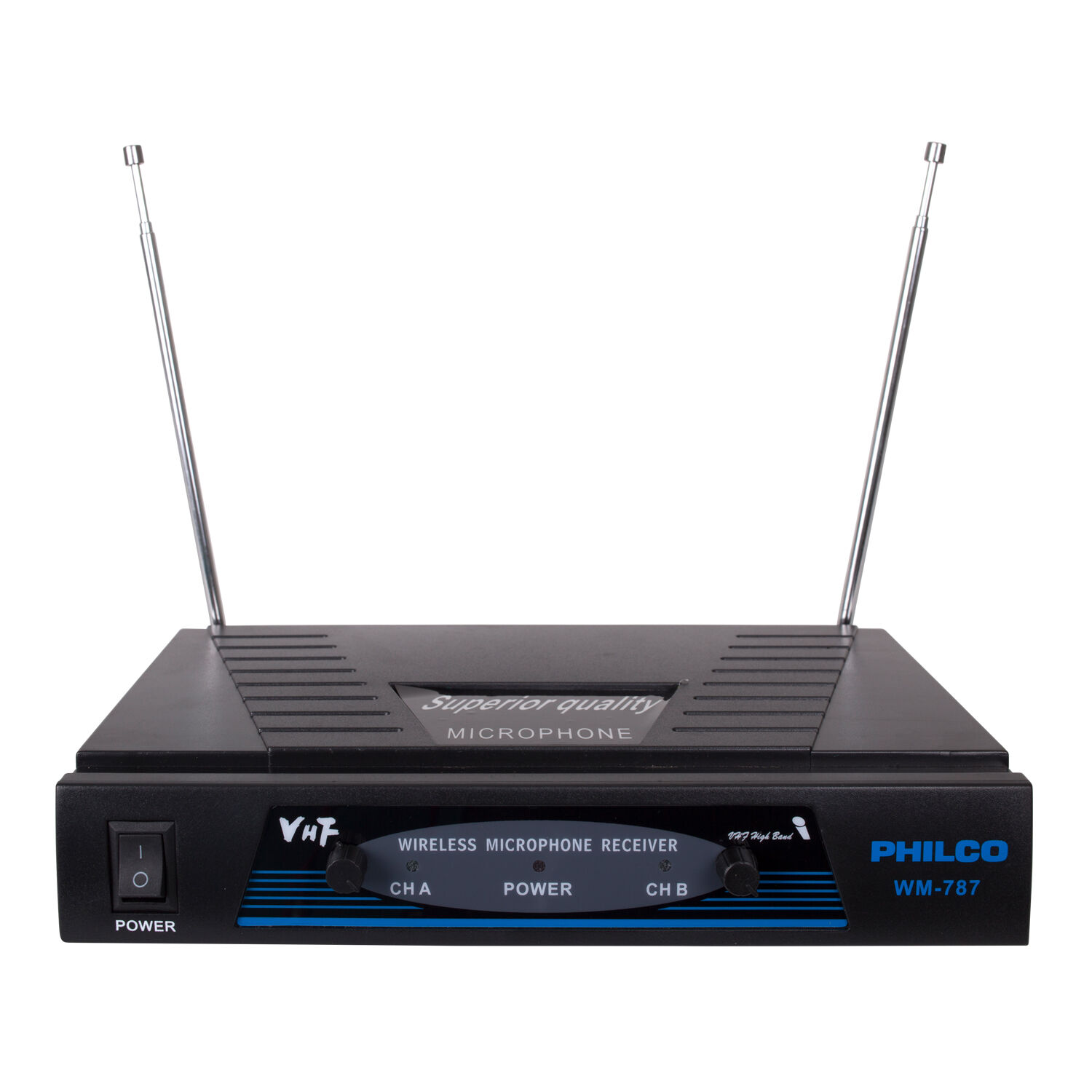 Pack De 2 Micr&oacute;fonos Inal&aacute;mbricos Vhf Pro Wm-787 Audio Hd image number 2.0