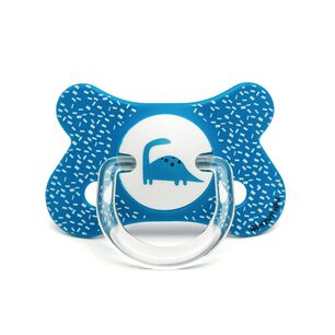 Chupete Fusi&oacute;n Anat&oacute;mico Silicona +4/18m Dino Azul