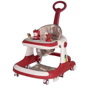 Andador Caminador 5 En 1 Con Apoya Pies Lubabycas Rojo