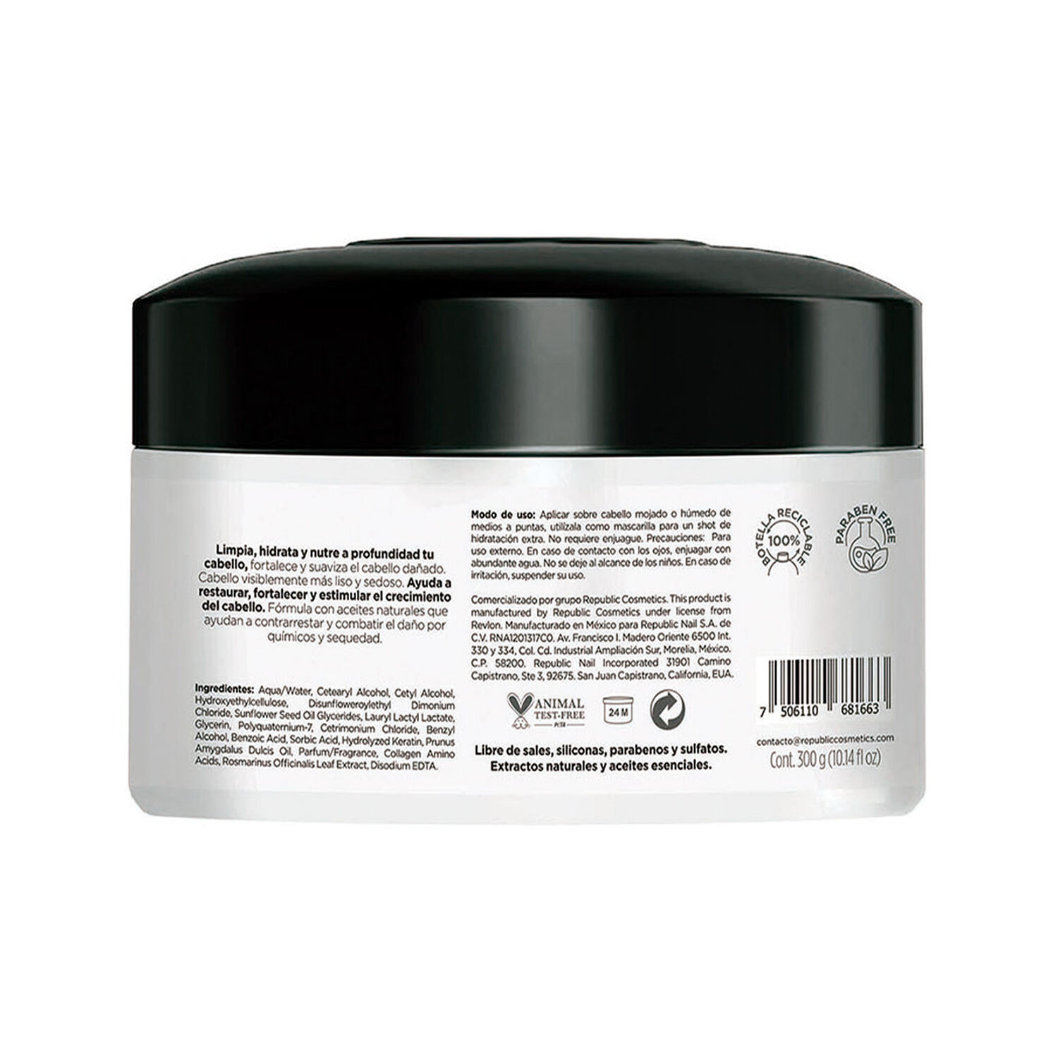 Mascara Revlon Keratina & Aceite Almendras 300ml image number 1.0