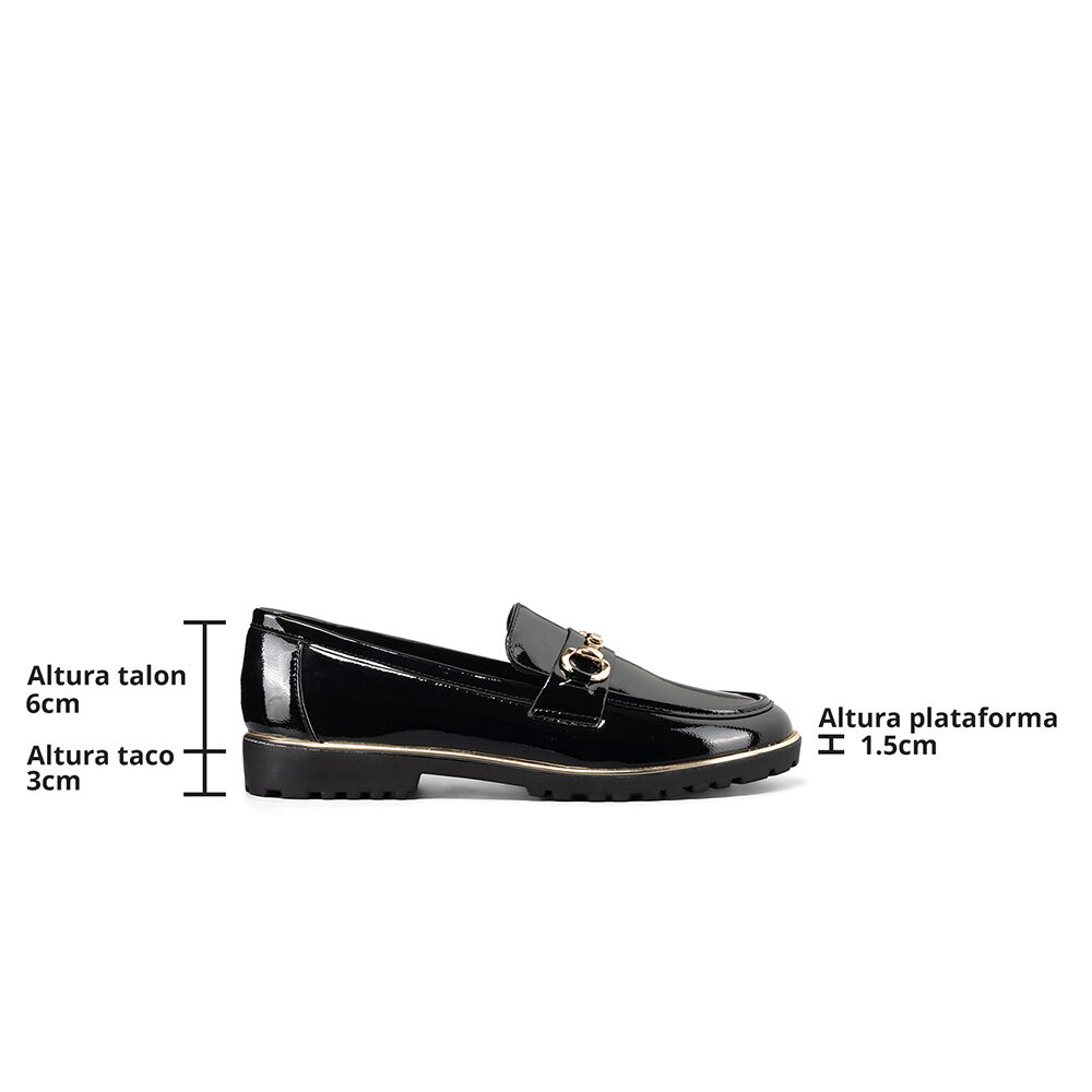 Mocasin Casual Mujer Vintage Clasico Charol Weide Jn712 image number 6.0