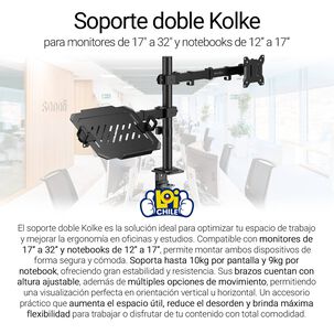 Soporte Monitor Notebook Kolke Brazo Articulado