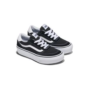 Zapatilla Urbana Mujer Vans Brooklyn Ls Negro/blanco