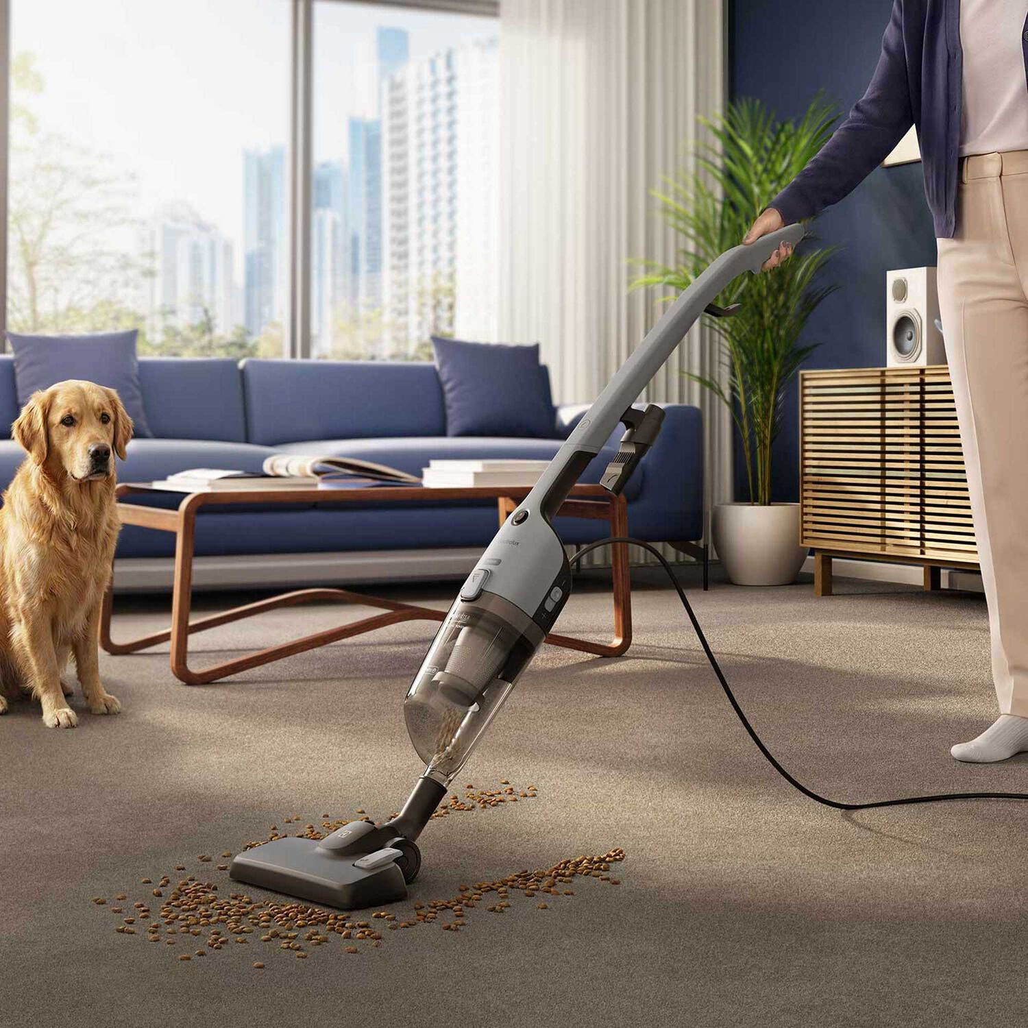 Aspiradora Vertical Con Cable Electrolux 1800w 2 En 1 Con Filtro Hepa Stk26 image number 17.0