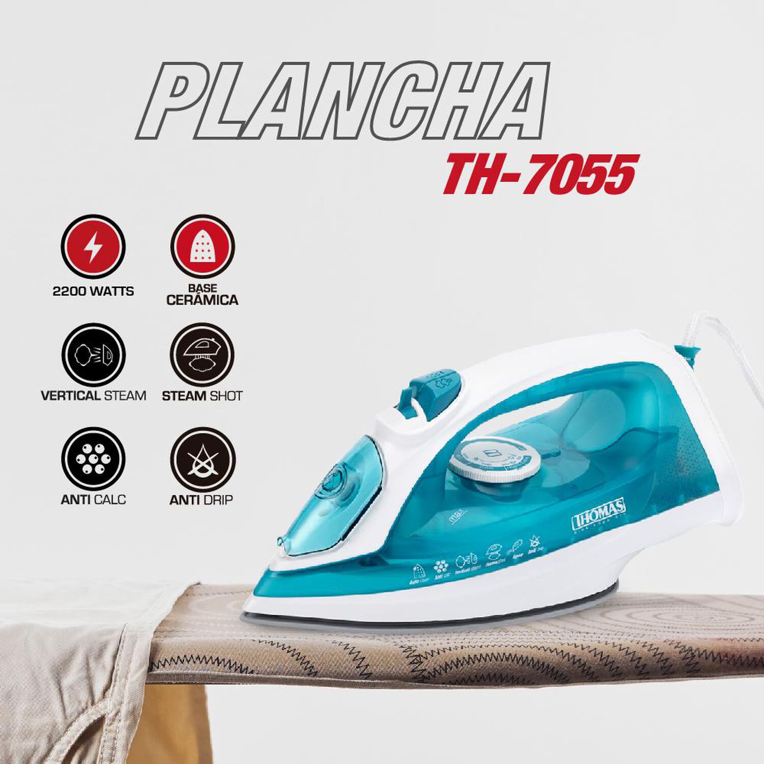 Plancha Thomas TH-7055 image number 1.0