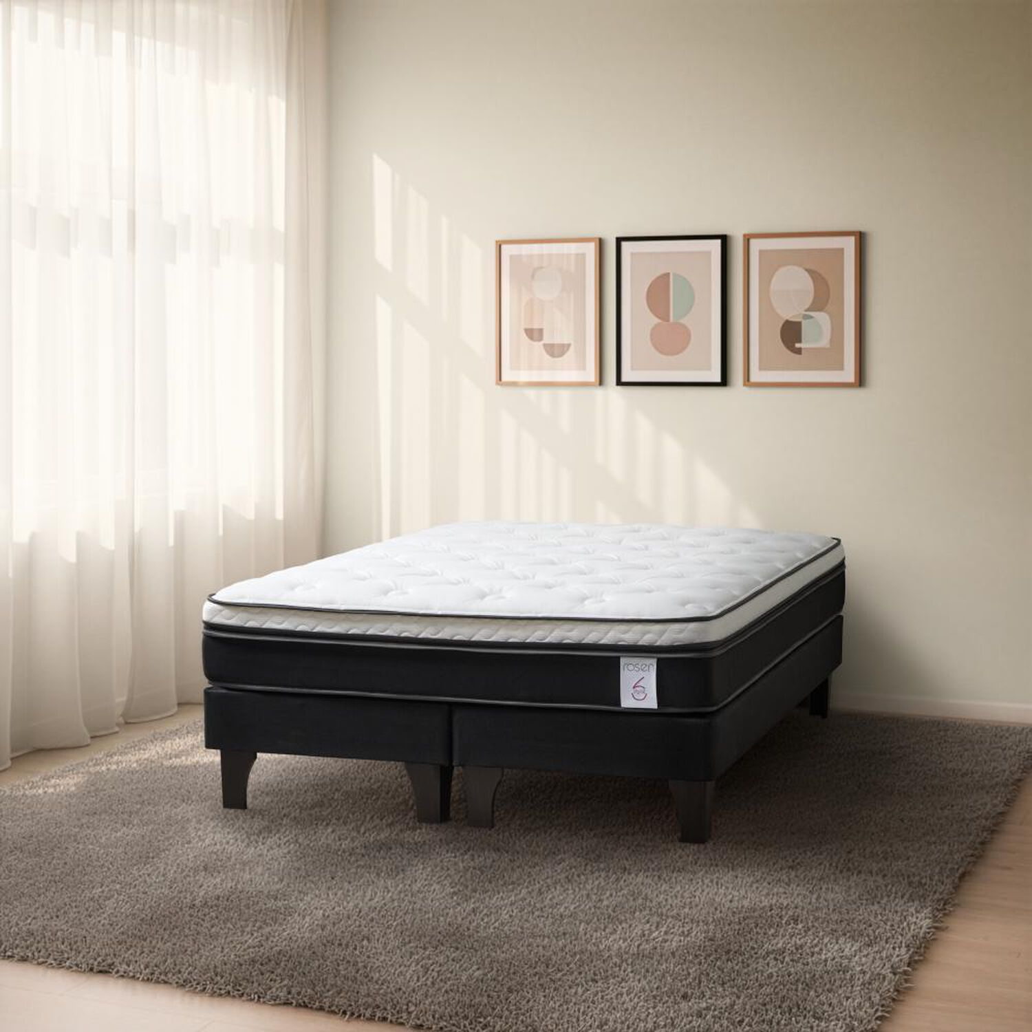 Cama Europea Rosen New Style 6 / King / Base Dividida image number 3.0