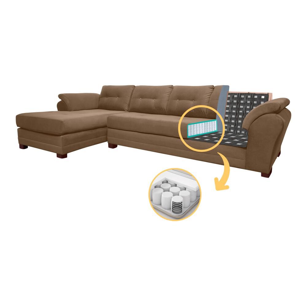 Sof&aacute; Seccional Izquierdo Living Factory Boston / 5 Cuerpos image number 2.0