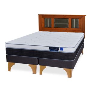 Cama Europea Flex Nexus / 2 Plazas / Base Dividida + Respaldo