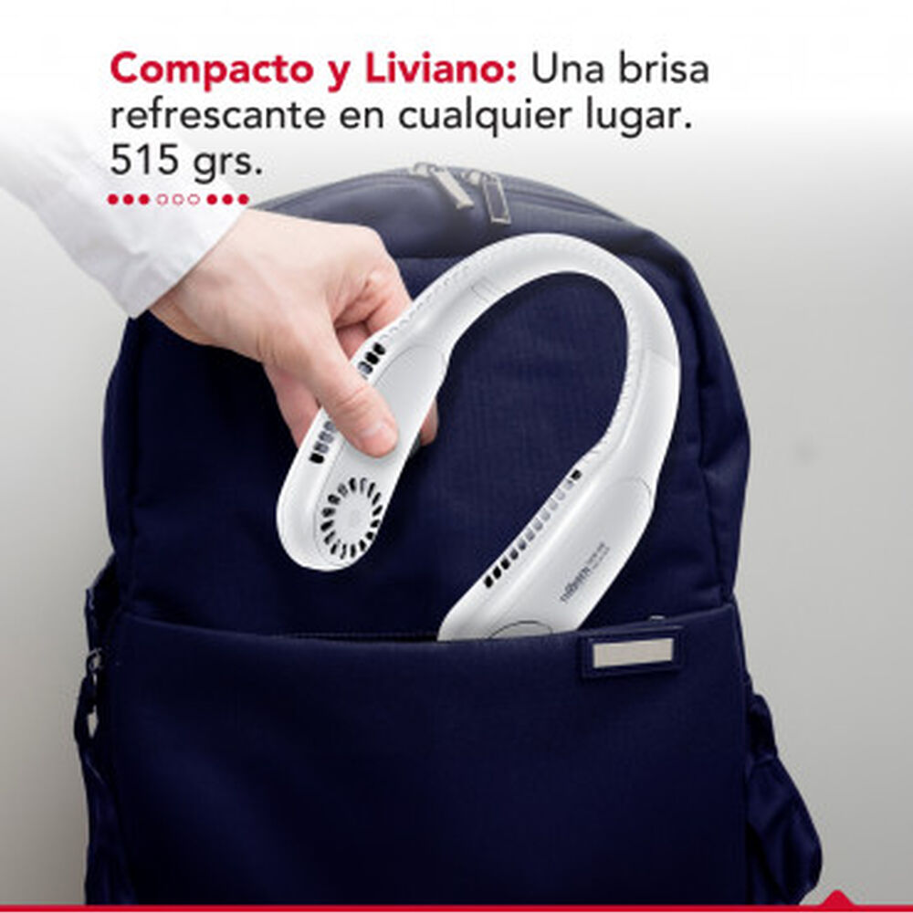 Ventilador Cuello Inalambrico Blanco Usb Thor Neck Fan White image number 3.0