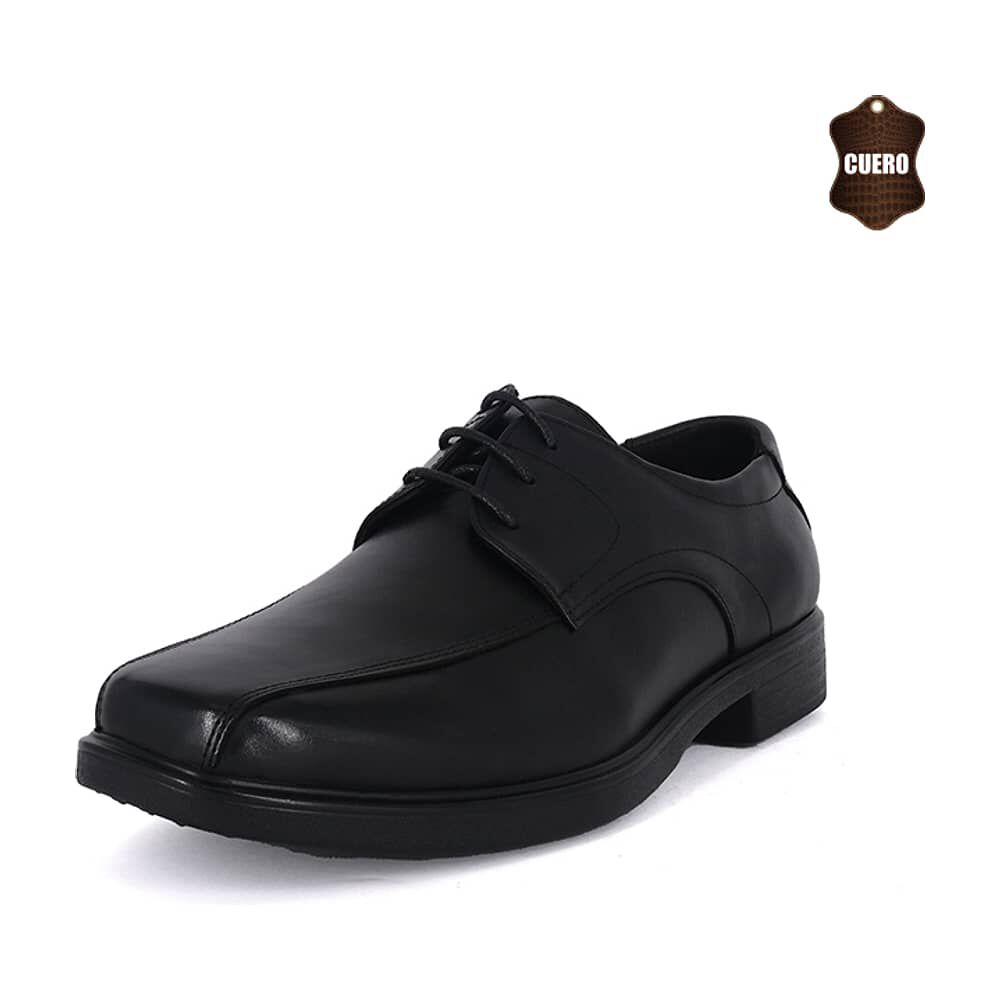 Zapato De Cuero Alcor Negro London Adixt image number 0.0