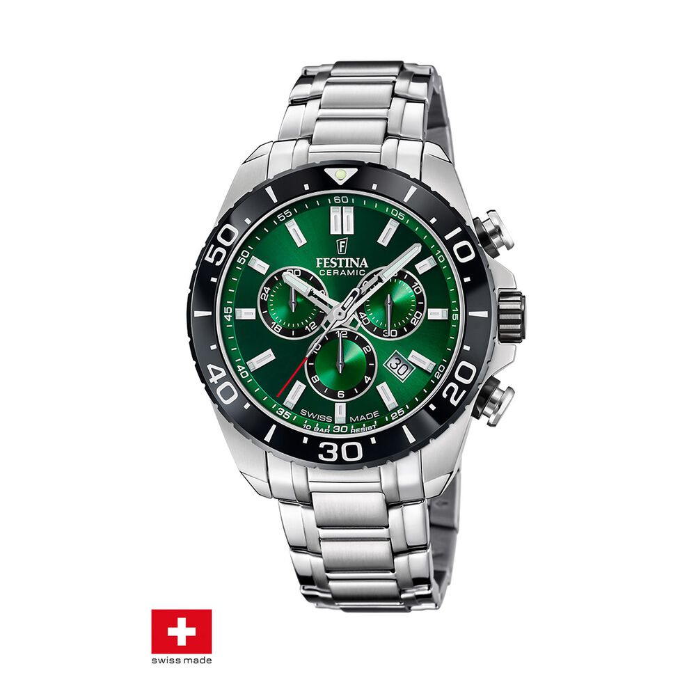 Reloj F20042/3 Festina Swiss Verde Hombre Chrono image number 0.0
