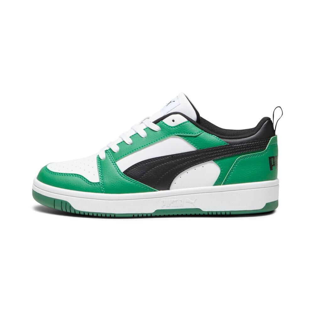 Zapatilla Urbana Hombre Puma Rebound V6 Low Verde/blanco image number 2.0