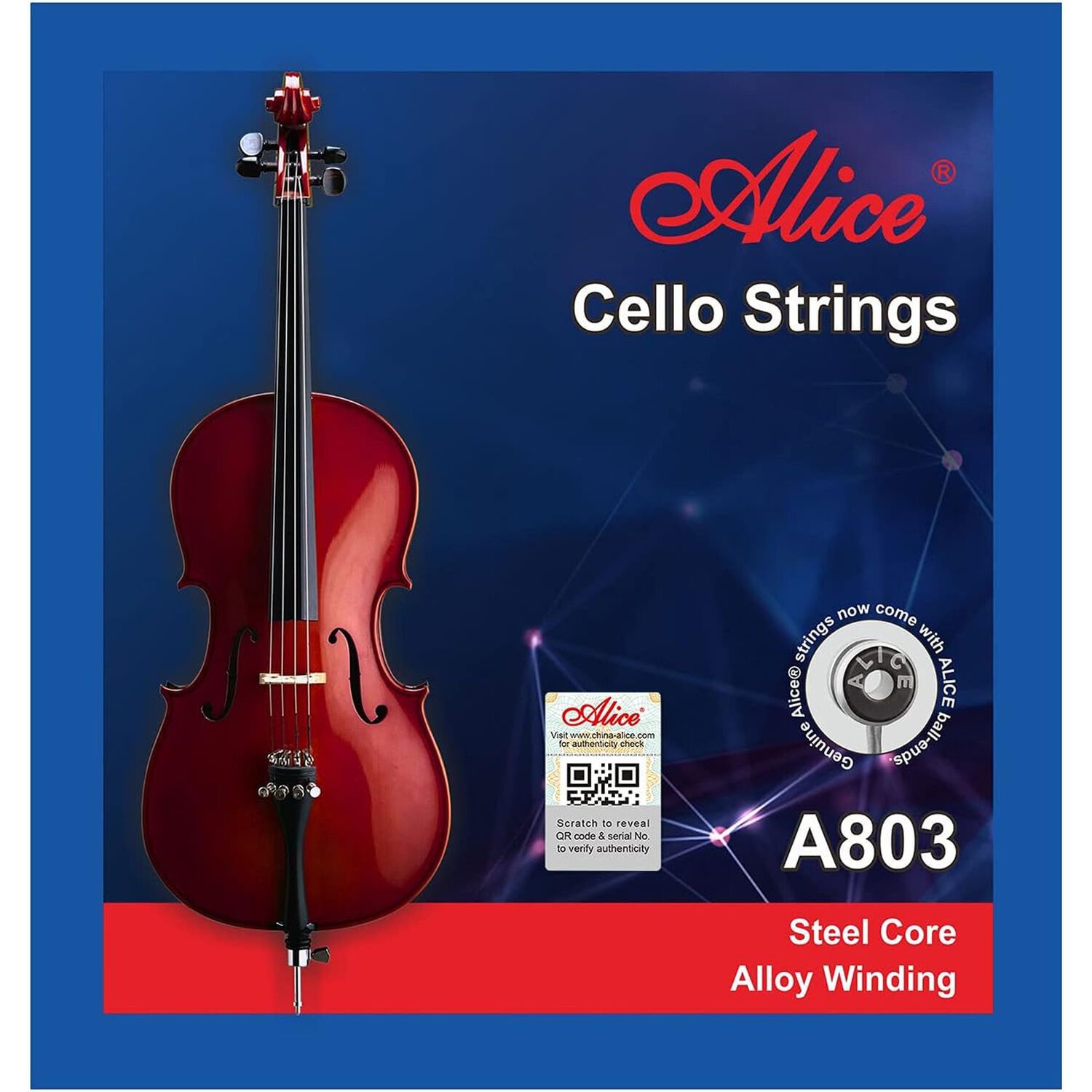 Cuerdas Violoncello Alice A803 image number 0.0