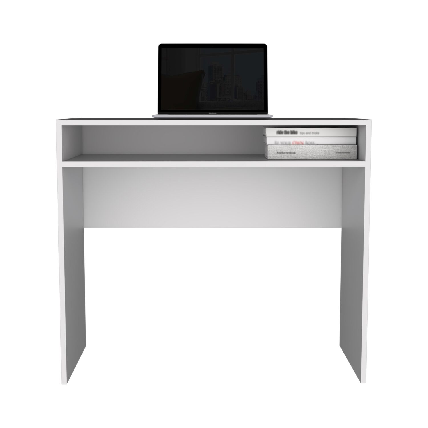 Escritorio 1 Repisa 89,2x77x42,3 Cm Fm-053b Blanco image number 1.0