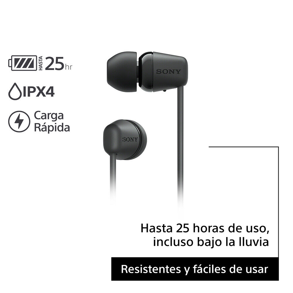 Audifono Interno Inalambrico Wi-c100 Negro Sony image number 4.0