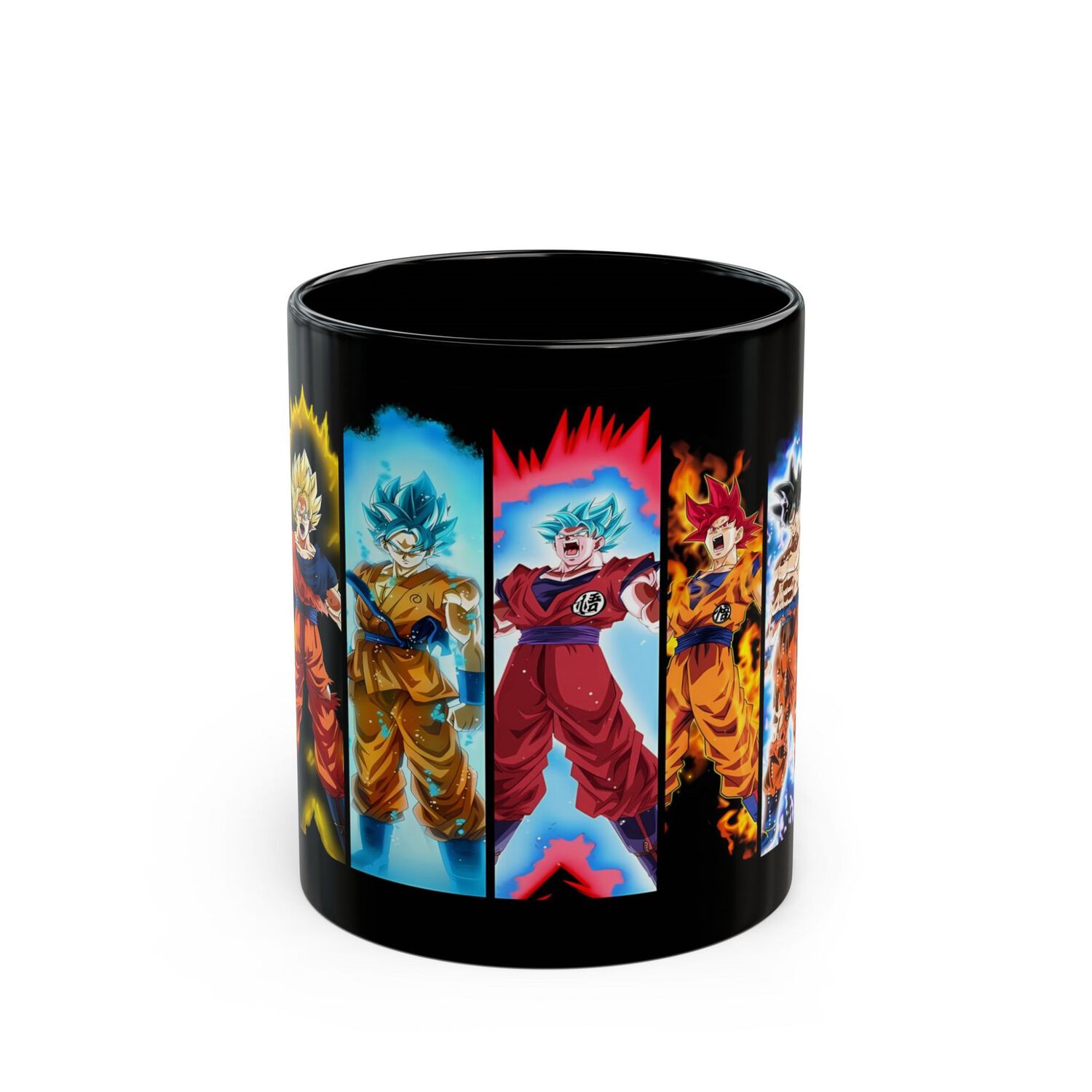 Taz&oacute;n Premium Negro Dragon Ball Fases Son Goku 325ml image number 0.0