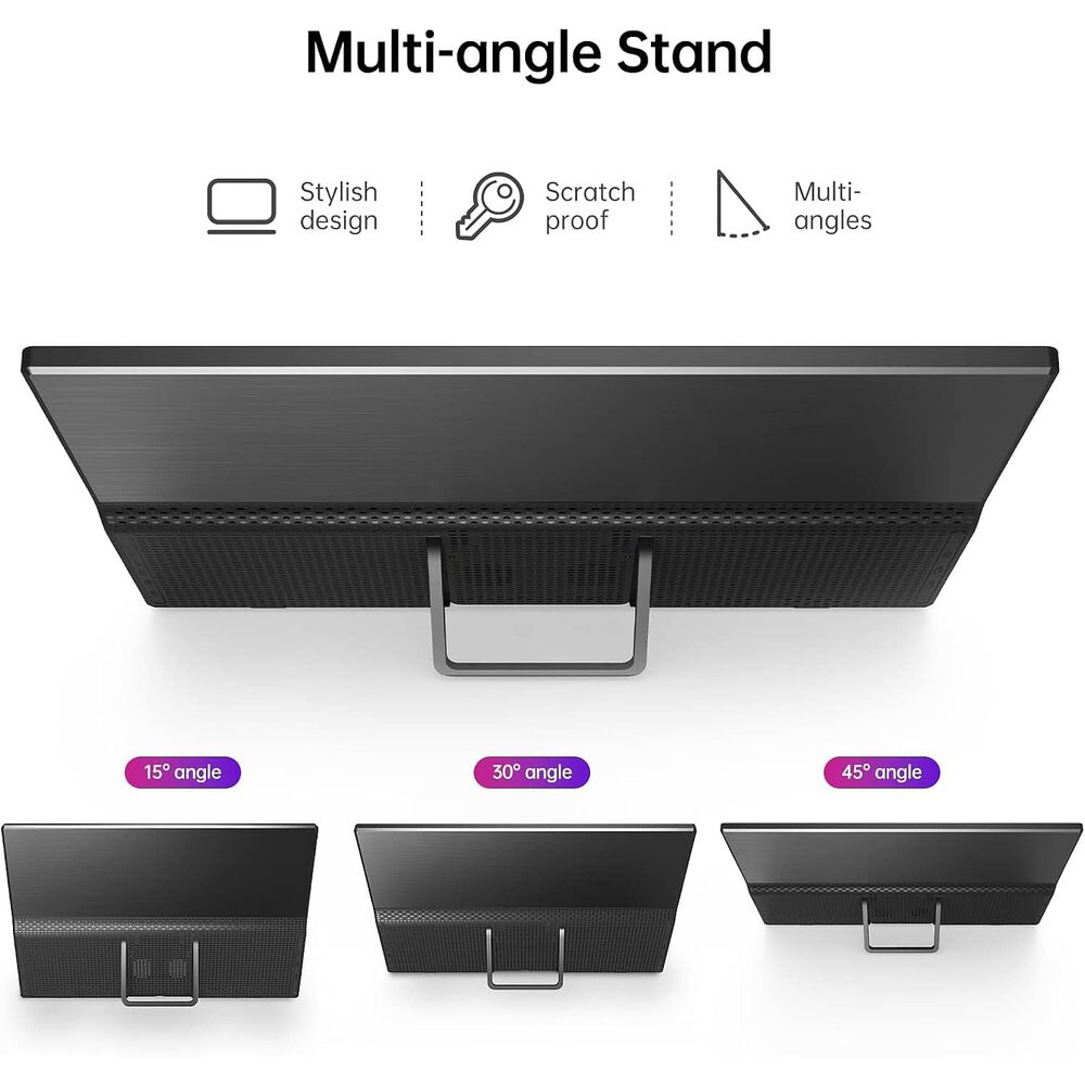 Monitor Port&aacute;til Yxk 15,6'' Full Hd 1080p Usb-c Hdmi image number 2.0