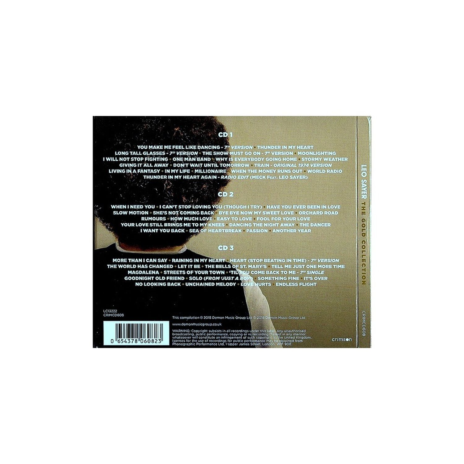 Leo Sayer - The Gold Collection (3cd)(digipack) | Cd image number 1.0
