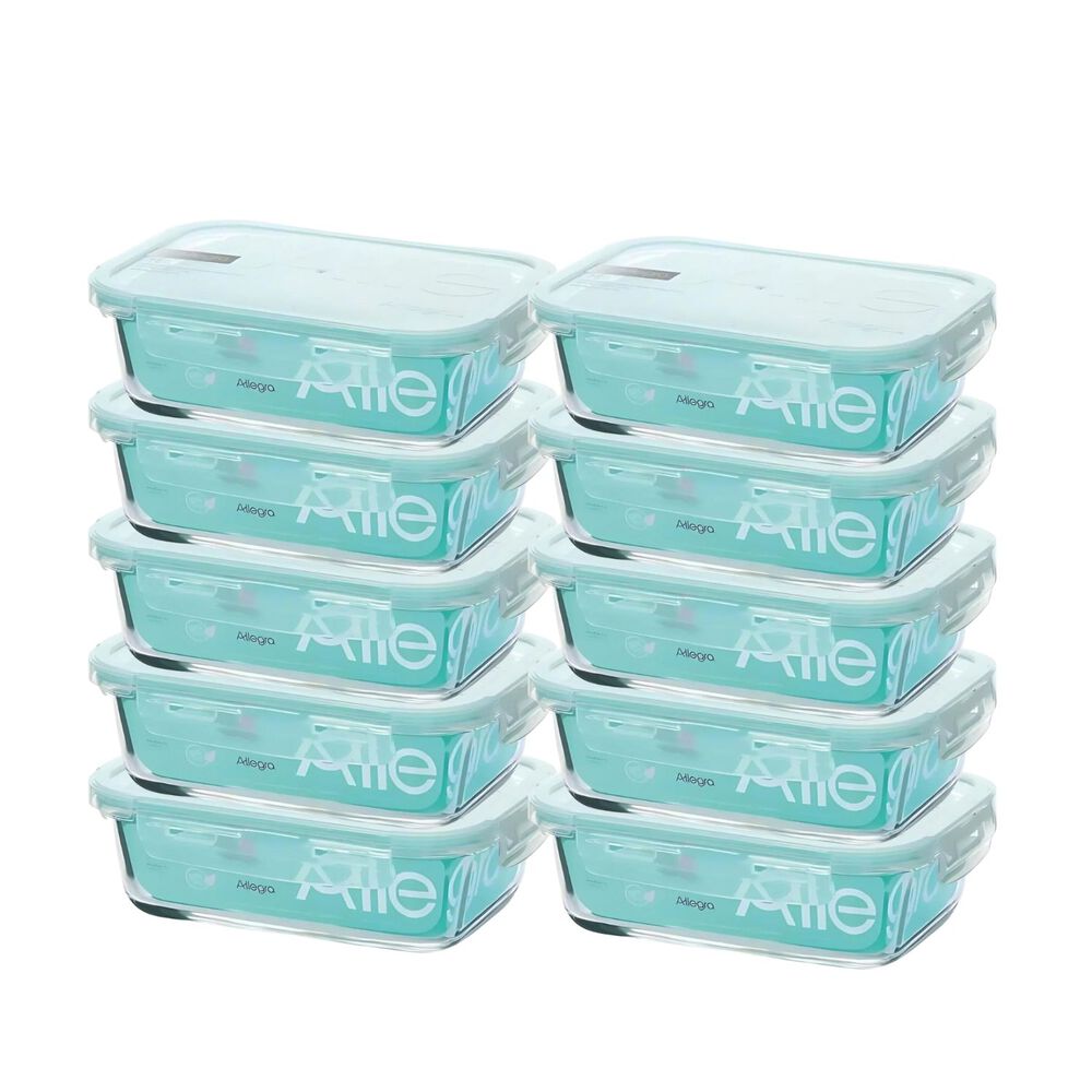Set 10 Contenedores Hermeticos Rectangulares 750ml Allegra image number 0.0