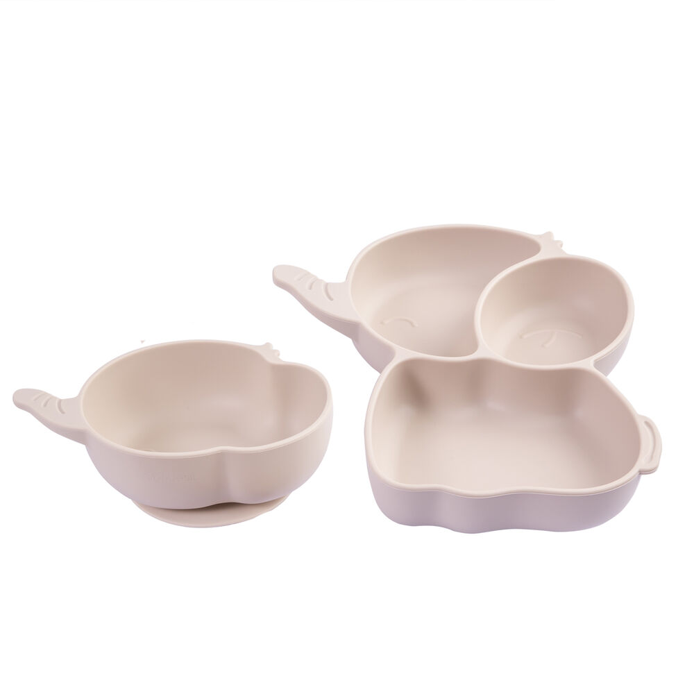 Set Alimentacion Elefante Silicona Beige image number 5.0