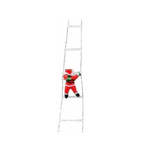 Luces Led Escalera Papa Noel Navideña Multicolor Colgante 1.5m