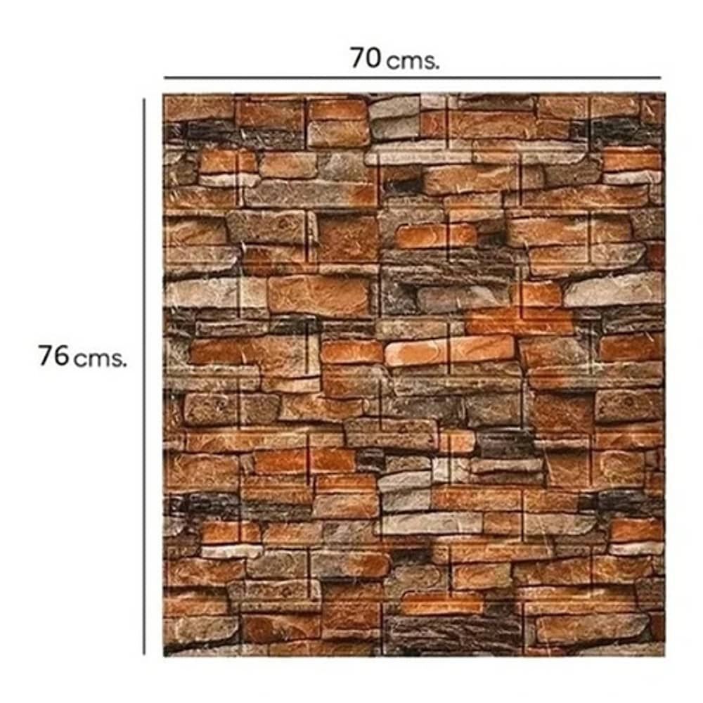 Pack 10 Lamina Papel Mural Autoadhesivo 3d image number 1.0