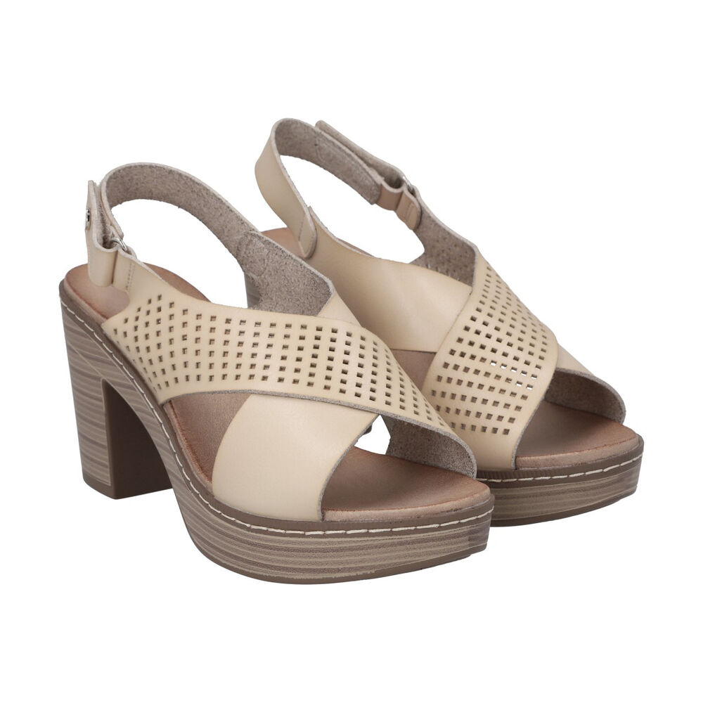 Sandalia Mujer Beige Martina 2 Police image number 4.0