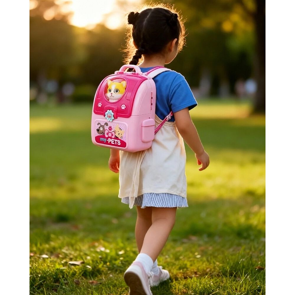 Juguete Set Mochila De Veterinario Gatito Para Ni&ntilde;os image number 4.0