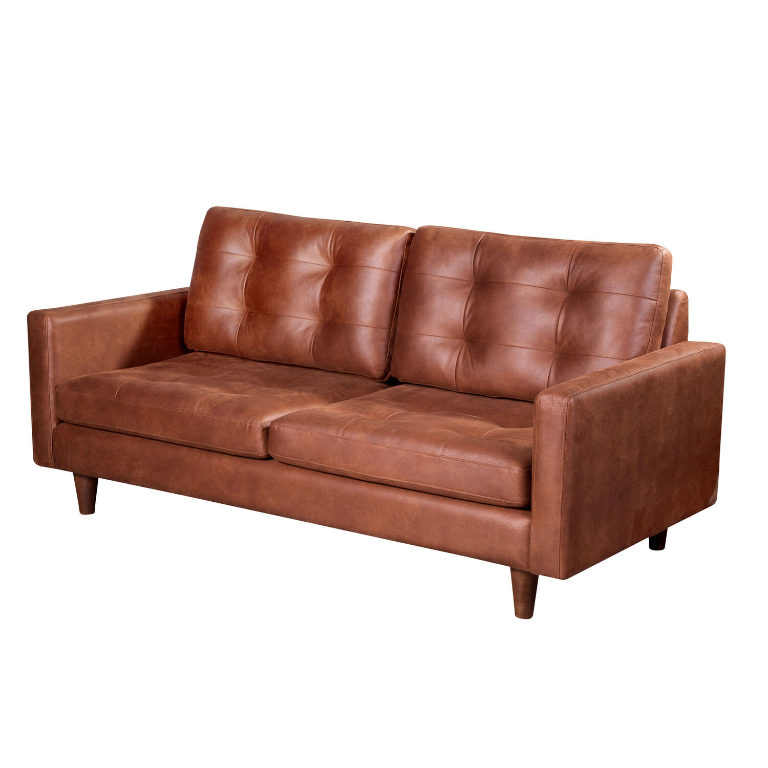 Sofa Napoles 3 Cuerpos Cuero Kentucky Tabaco image number 2.0