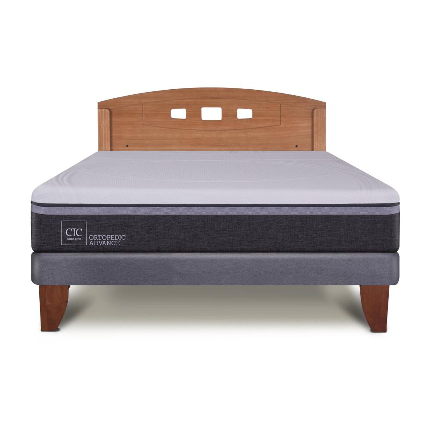 Cama Europea Cic Ortopedic Advance / 2 Plazas / Base Normal + Respaldo image number 0.0