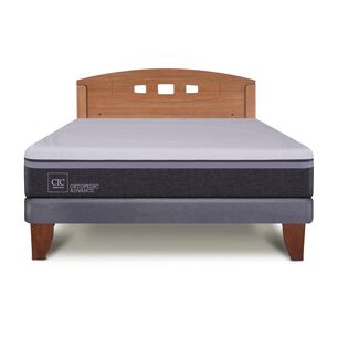 Cama Europea Cic Ortopedic Advance / 2 Plazas / Base Normal + Respaldo