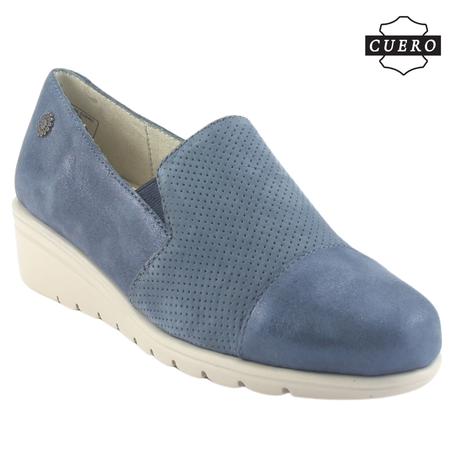 Zapato De Cuero Chalada Mujer Casia-1 Azul Casual image number 3.0