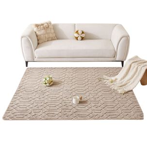 Alfombra Rectangular Para Living 160x200cm Jacquard