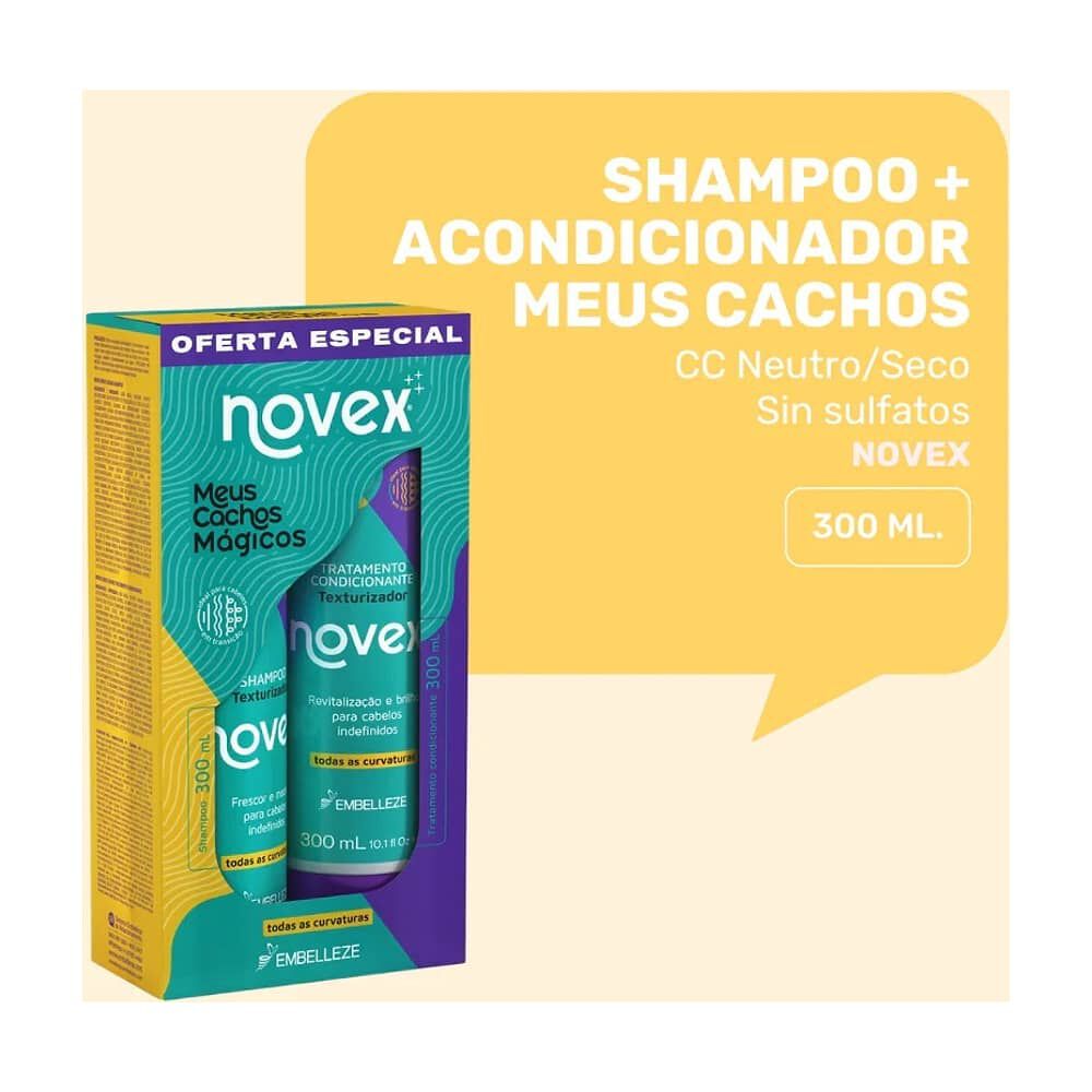 Kit Sh/acond Meus Cachos Magicos 300ml Novex image number 3.0