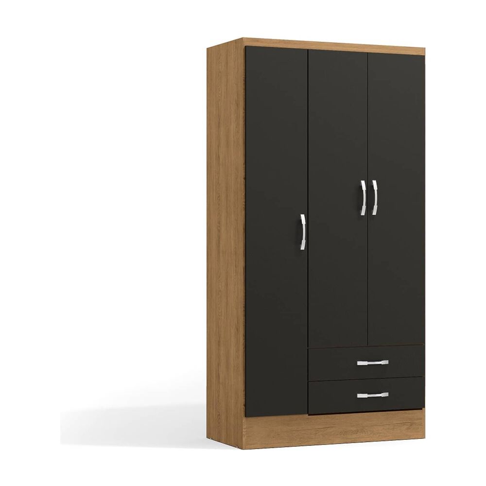 Closet Yardas Leticia Negro / Angel&iacute;n 3 Puertas 2 Cajones image number 0.0