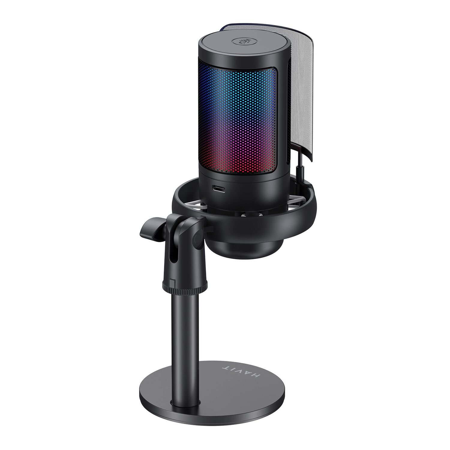 Micr&oacute;fono Streaming Rgb Gk50b Negro Havit image number 2.0